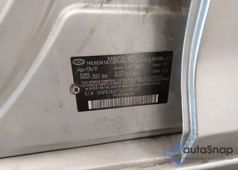 2017 Hyundai Sonata z USA, uszkodzony, nr VIN 5NPE24AF5HH585621